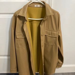 Faux Leather Women’s Shacket